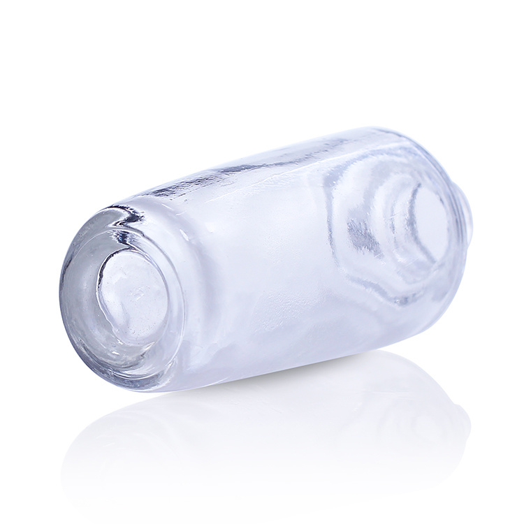 Cosmetic packaging — Clear Seal Foundation 30ml Bottles Liquid Foundation Bottle With Rubber Cap squeeze pump (6)