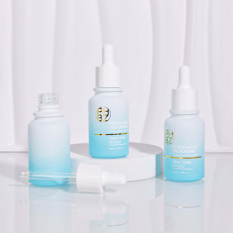 Cosmetic packaging — High Quality 1oz 30ml White Matte Glass Serum Bottle for Skin Care Hair Oil Cream Essential Oils Empty Glass Dropper Bottle (2)