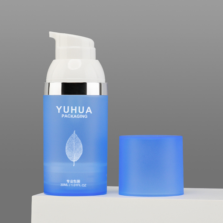 Cosmetic packaging — Customizable Luxury Empty Plastic Lotion Pump Bottle 30/50/75ml Face Cream Skin Care Airless Screen Printing PET CE Certified (4)