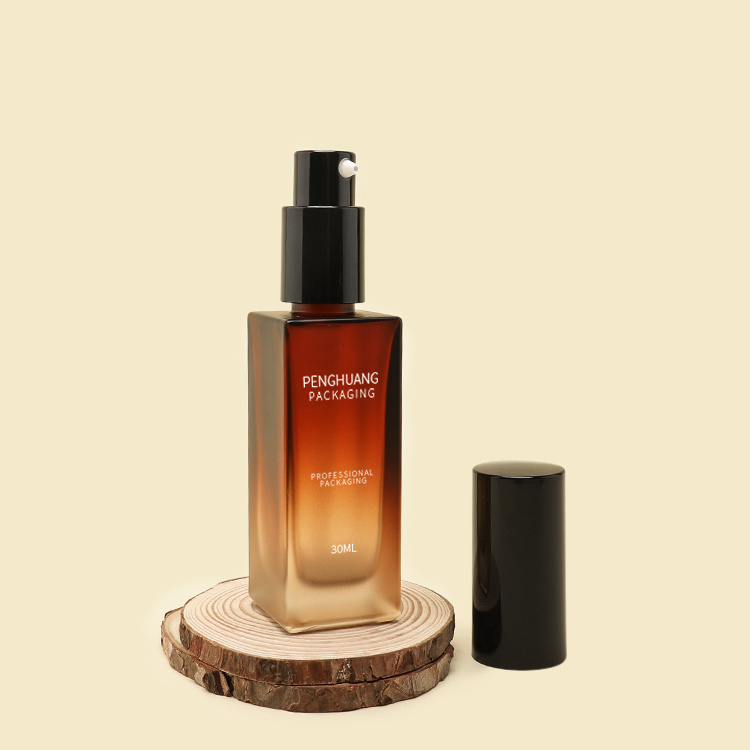 Cosmetic packaging — Wholesale Customized Skincare Packaging 30ml Amber Cosmetic Packaging Toner Dropper Spray Bottle for Facial Care Moisture (4)