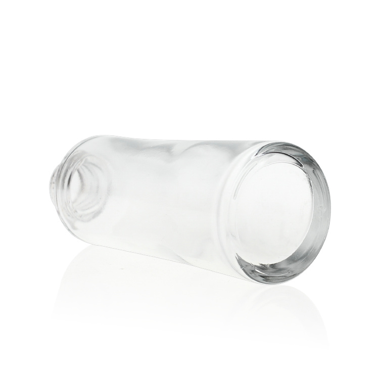 Cosmetic packaging — High quality 50ml empty liquid foundation glass bottles cosmetic foundation bottle with pump clear cap (5)