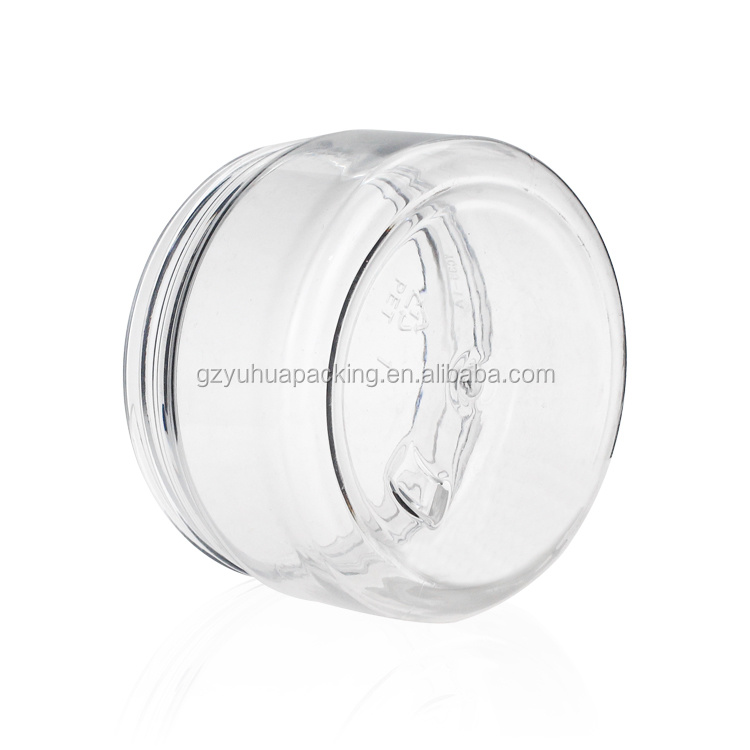 Cosmetic packaging — 250ml Recycling Plastic PET Clear Empty Packaging Jar Containers (5)