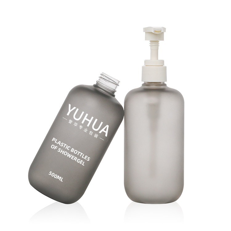 Cosmetic packaging — Special Shape Transparent 240ml Empty Plastic spray bottle  sanitizer bottle with dip pump (6)