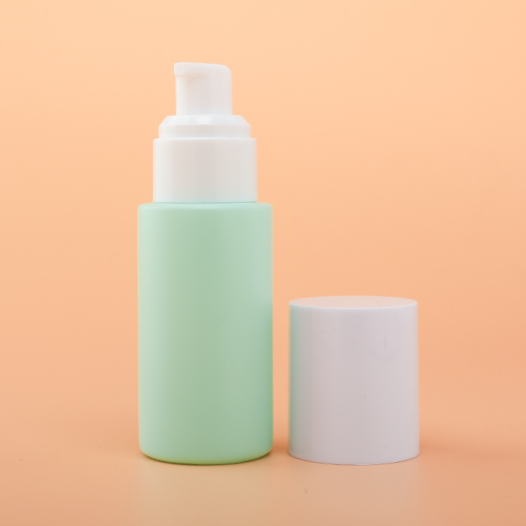 Cosmetic packaging — Factory Skincare Glass Bottle and Jar 100/60/50/30/20/15ml Cyan Glass Lotion Pump Bottle Empty Refillable Cosmetic Packaging Set (4)
