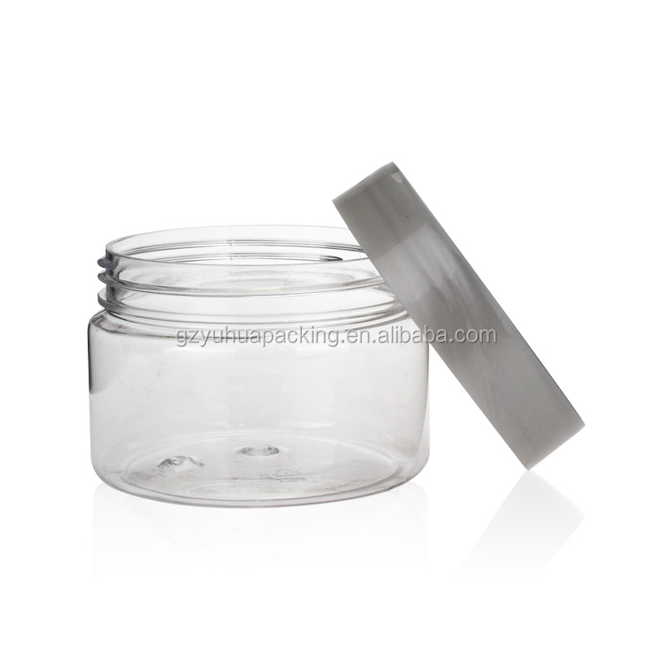 Cosmetic packaging — 120ml transperate  pet cream and food jar can (3)