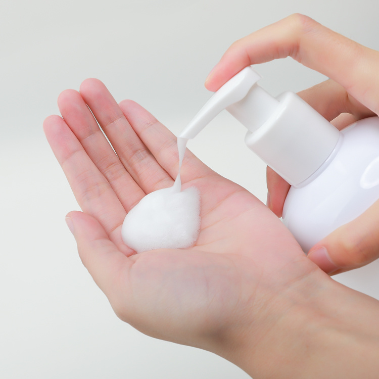 Cosmetic packaging — Recycled Plastic Foaming Cosmetic Containers Green 500ml Plastic Lotion Pump Packaging Hand Soap Foaming Bottle (6)