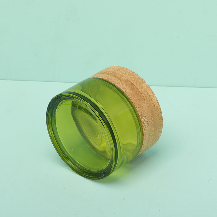 Cosmetic packaging — Hot Selling 100g Frost Skincare Cream Jars Cosmetic Face Cream Glass Larger Eco Friendly Cosmetic Packaging Containers (3)