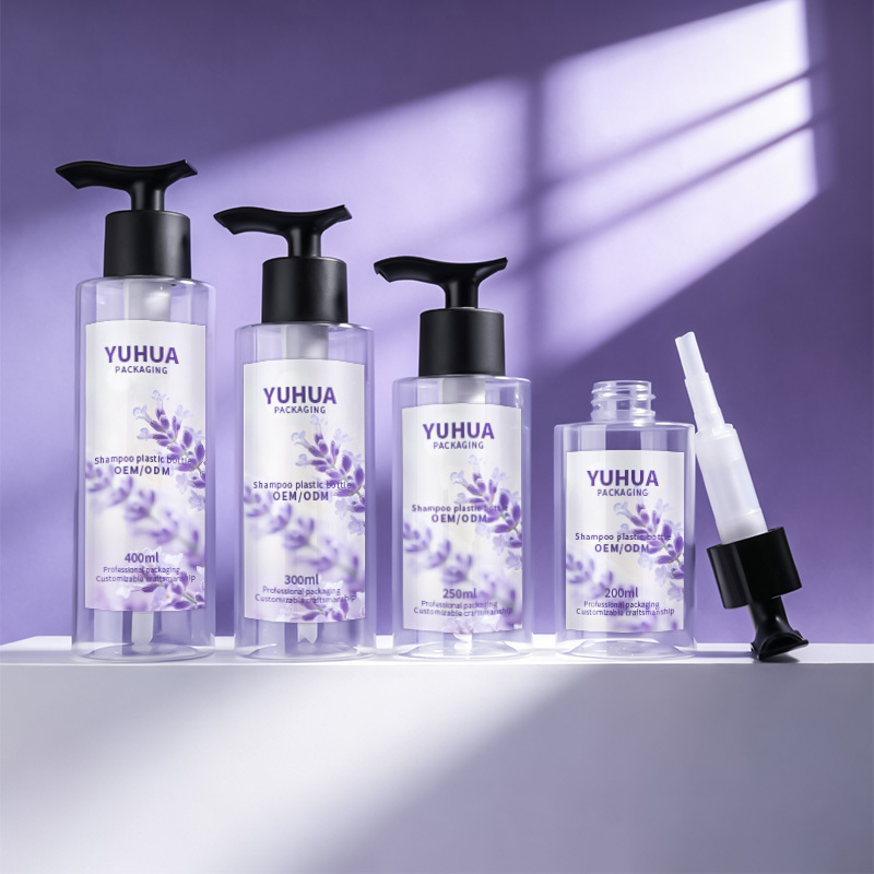 Cosmetic packaging — Wholesale 200/250/300/400ml Lotion Pump Plastic Bottle Hair Oil Body Shower Gel Bottle Empty Shampoo Conditioner Container (3)