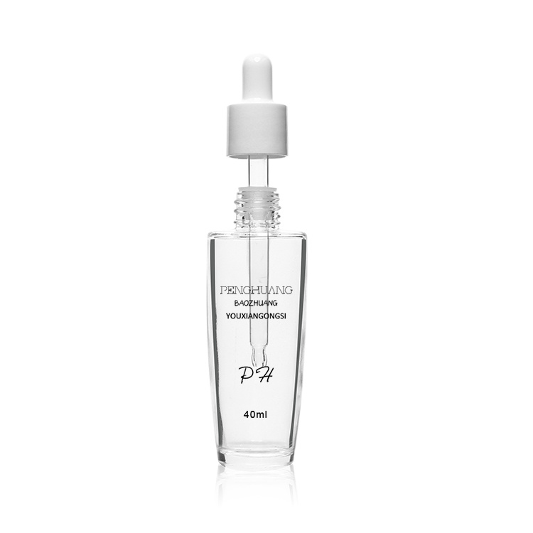 Cosmetic packaging — Customer design 30ml 40ml 1oz special shape with white plastic dropper (5)
