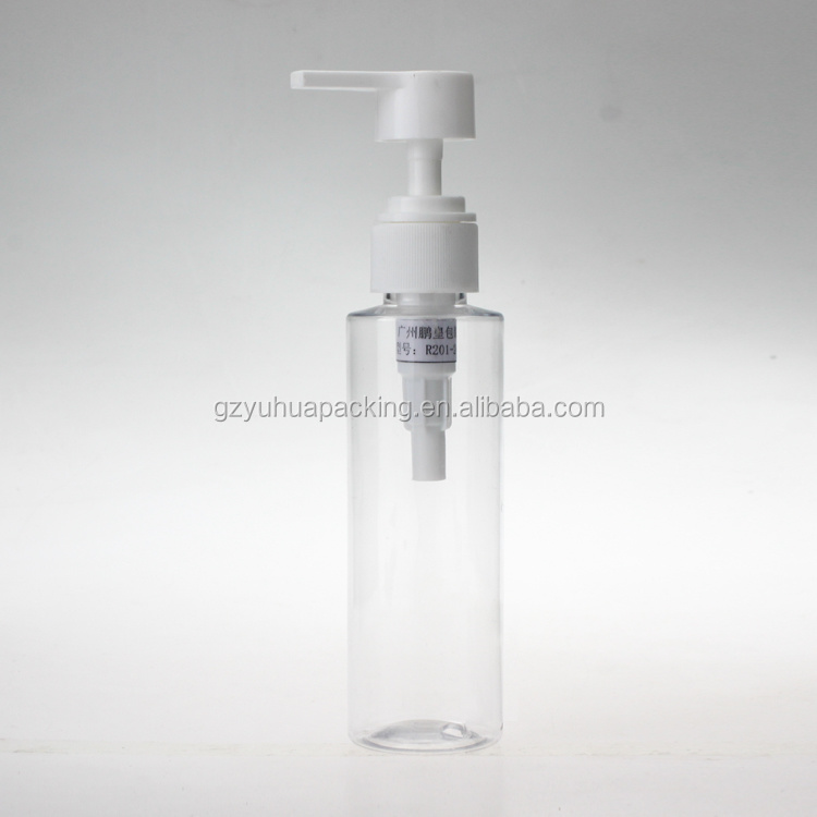 Cosmetic packaging — 120ml High-quality transparent  Empty Plastic bottle with pump (2)