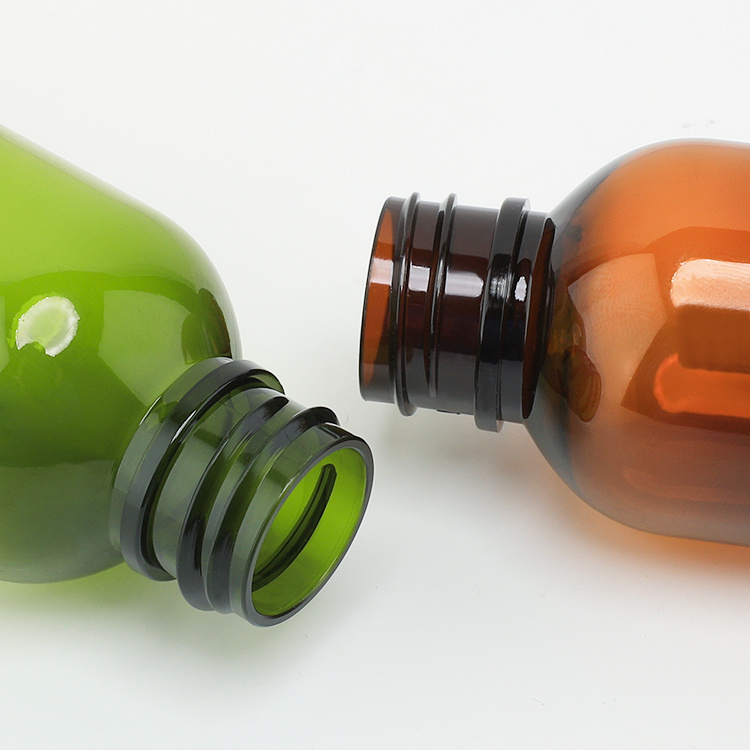 Cosmetic packaging — Flip Cap Lotion Bottle Small Size 50ml 60ml Amber Green PET Plastic Squeeze Bottle with Flip Top Cap (5)