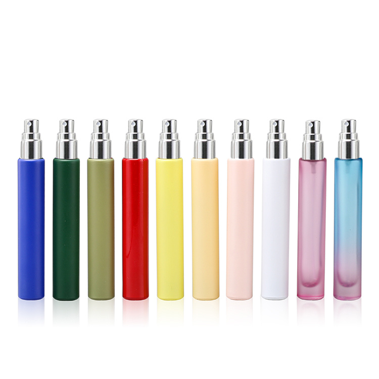 Cosmetic packaging — 10ml Mini Long Empty Round Personal Sample Perfume Oil Glass Bottle Spray (2)