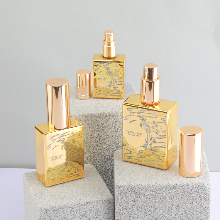 Cosmetic packaging — Luxury Cosmetic Packaging Container Glass Serum Bottle 15ml 30ml 50ml Square Transparent Skincare Oil Dropper Bottle (6)