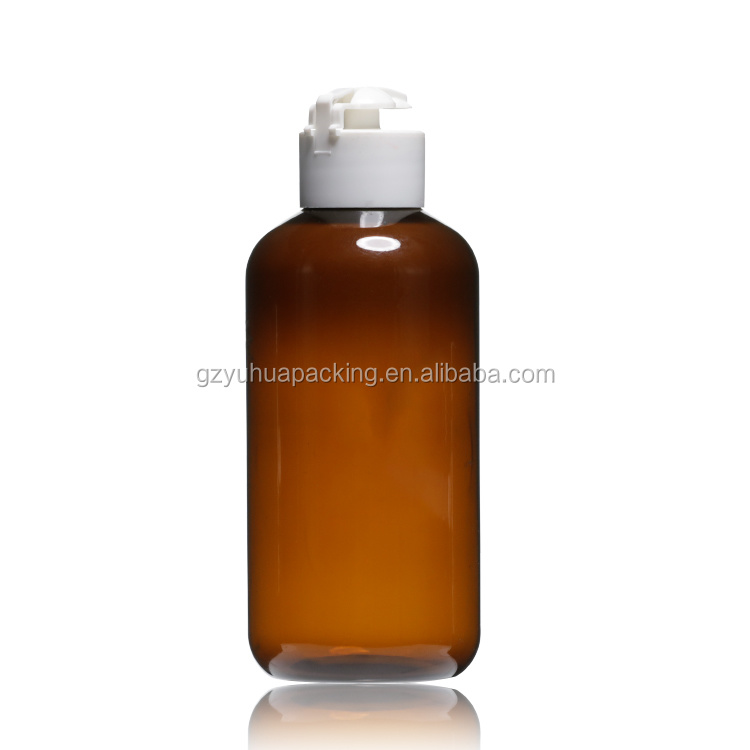 Cosmetic packaging — 250ml Empty Amber Plastic PET Glass Bottle (3)