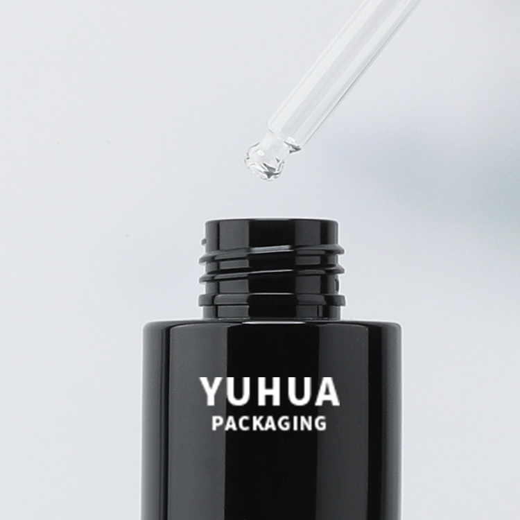 Cosmetic packaging — Luxury 100ml PET Black Serum Bottles Essential Oil Hair Oil Bottle Filp Cap for Skincare and Lotion Plastic Dropper Packaging (4)