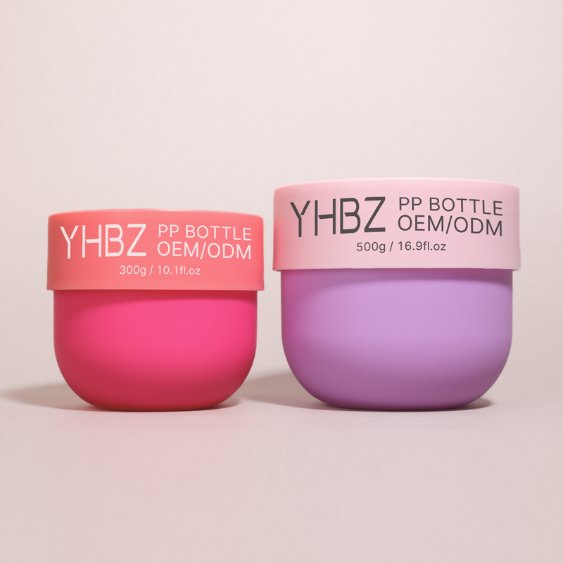 Cosmetic packaging — PP Cosmetic Jars 50g-500g 300g Body Butter Jars with Screw Top Lid 150ml Refillable Skincare Packaging for Face Cream Eye Cream (2)