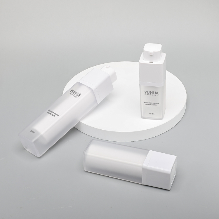 Cosmetic packaging — 15ml 30ml 50ml eco friendly skincare packaging vacuum pump sprayer bottle for sensitive skin care recycled plastic PET bottle (2)