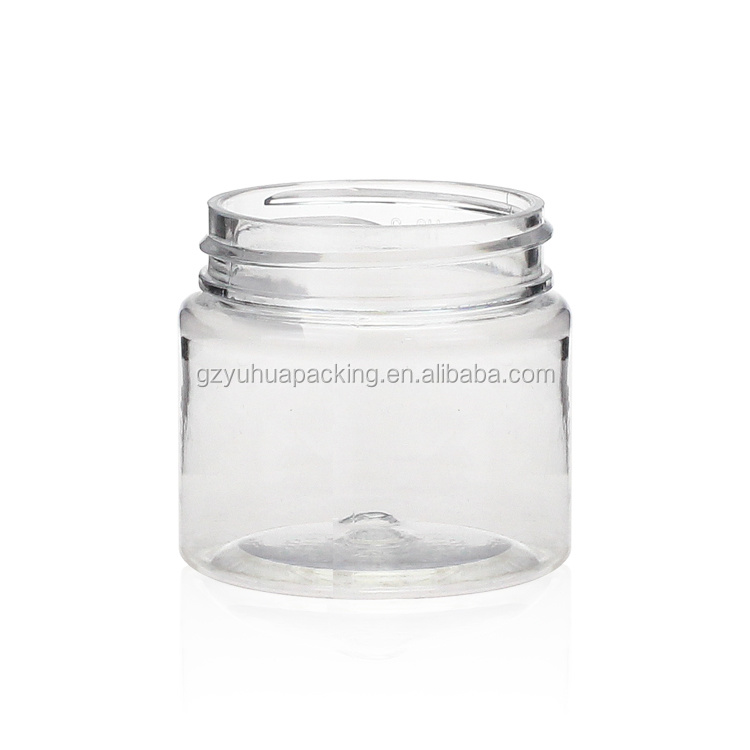 Cosmetic packaging — 30ml 1oz PET transparent packaging cosmetic jar with screw lid (3)