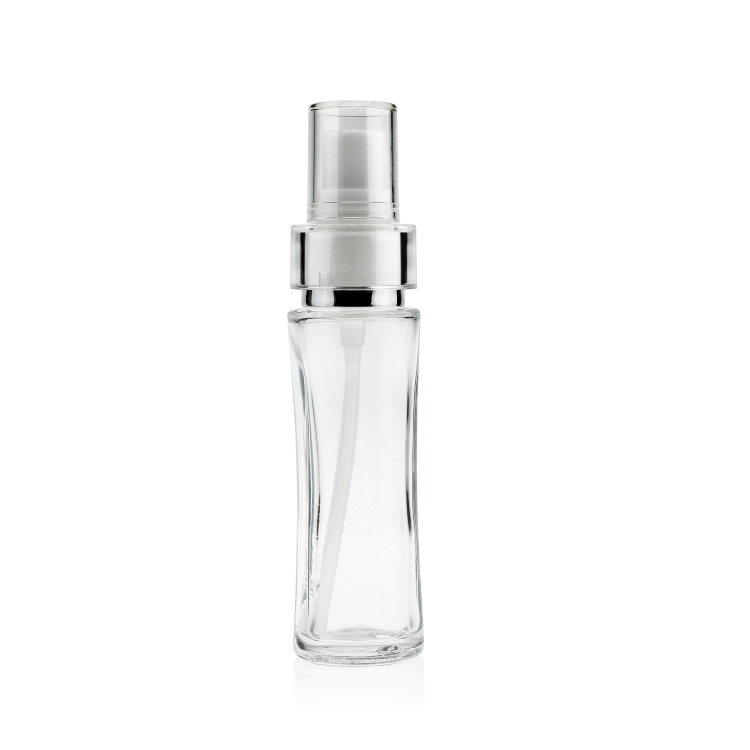 Cosmetic packaging — Empty bottle foundation cosmetic packaging 30ml 40ml frosted painting silk screen bottle with pump (3)