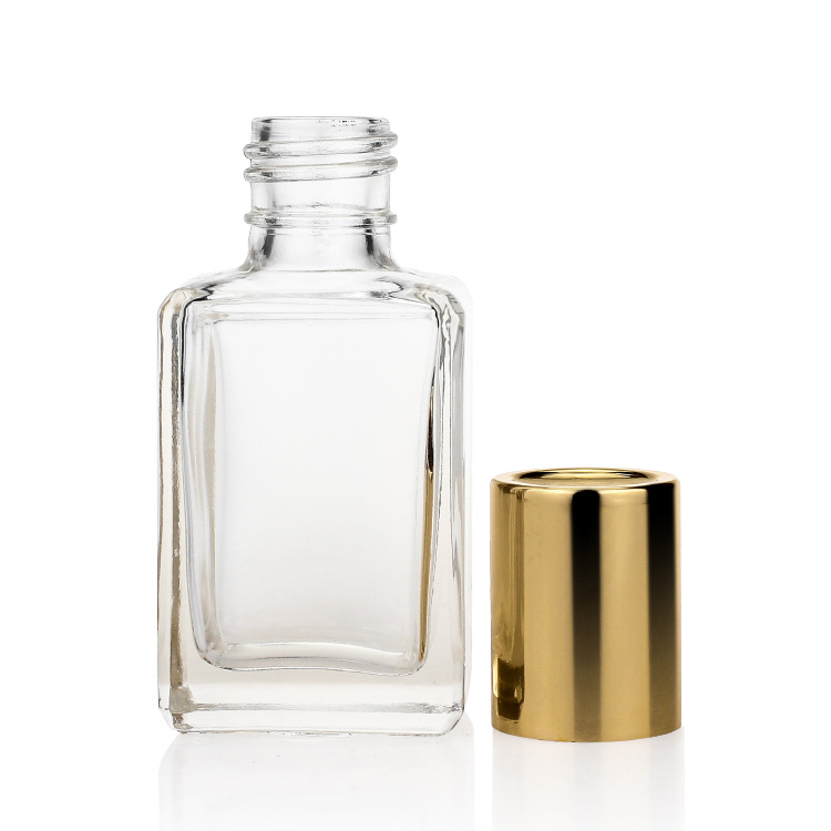 Cosmetic packaging — Foundation Bottles Transparent Make up Clear Glass Square Shape Luxury 30ml Glass Products Cosmetic Other Personal Care Gold Cap (2)