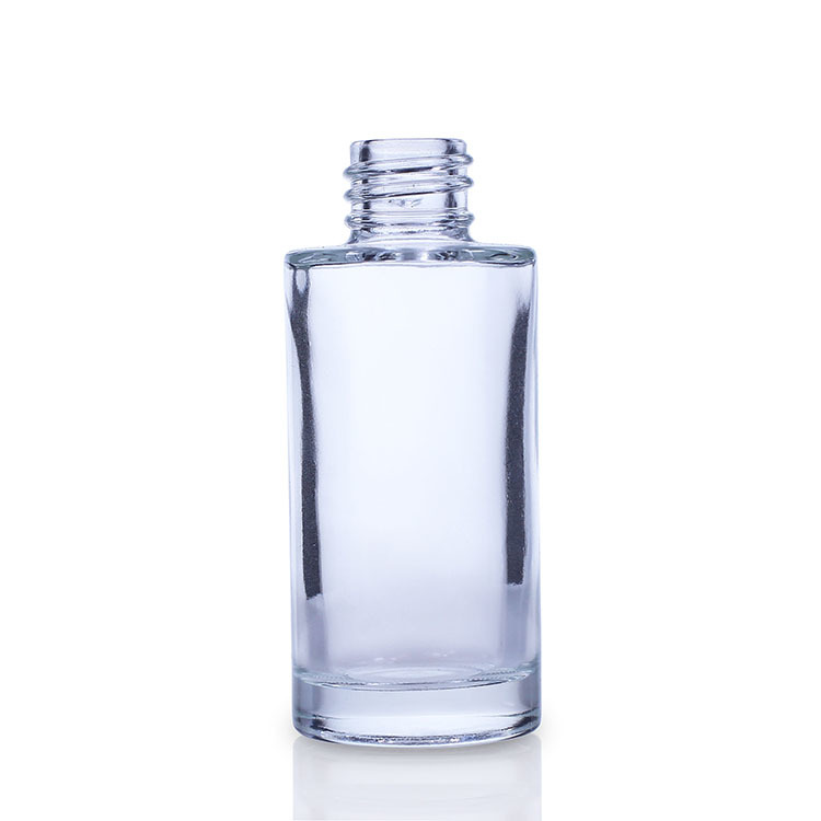 Cosmetic packaging — Luxury Cosmetics Packaging Round Custom Unique Shape Glass Cosmetics Empty Liquid Foundation Bottle 30ml (4)