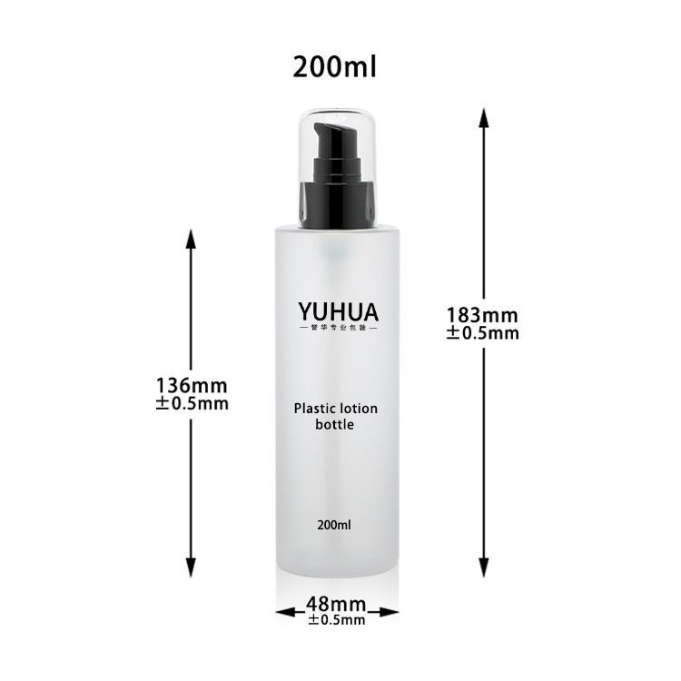 Cosmetic packaging — Frosted Custom 40ml 50ml 60ml 100ml 130ml 150ml 200ml Cleanser Golden Black White Pump PCR PET Bottles (2)