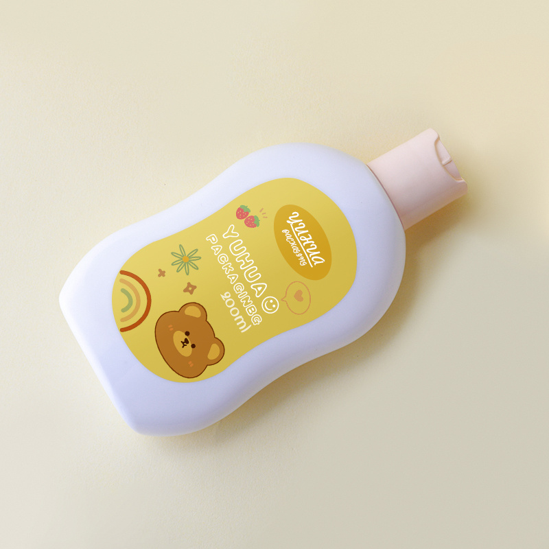 Cosmetic packaging — Refillable Cosmetic Squeeze Containers 200ml Flat Empty Plastic Shampoo and Conditioner Bottles with Disc Top Cap (4)