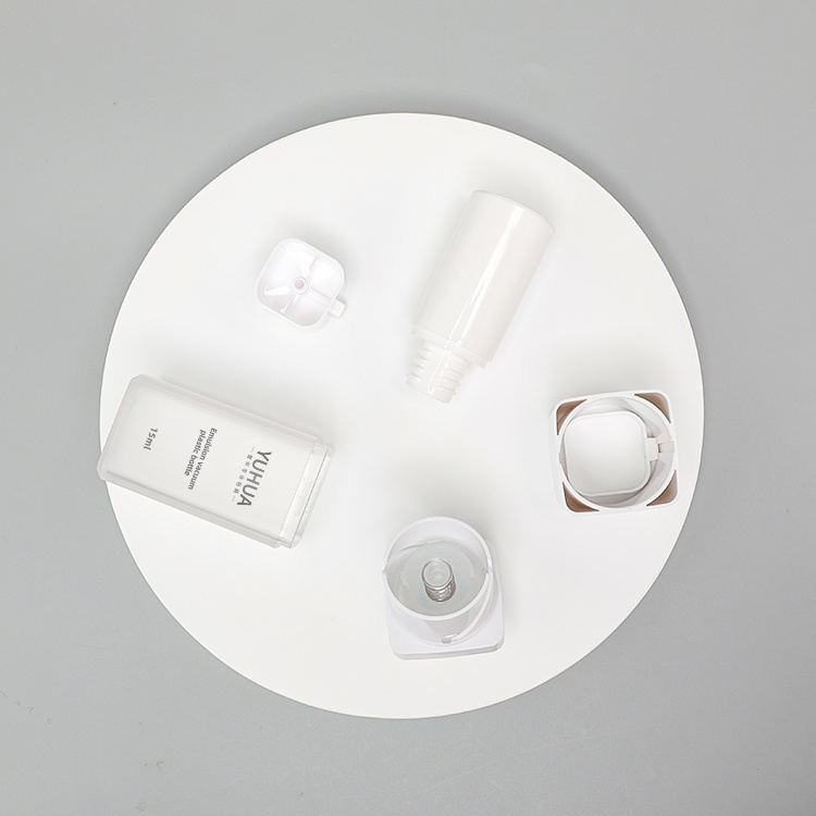 Cosmetic packaging — 15ml 30ml 50ml eco friendly skincare packaging vacuum pump sprayer bottle for sensitive skin care recycled plastic PET bottle (6)