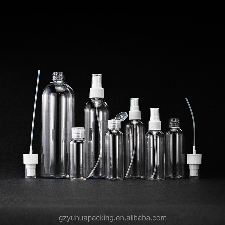 Cosmetic packaging — 60ml 80ml 100ml 300ml Recycling Empty Plastic spray bottle sanitizer bottle plastic pet bottle manufacturer (2)