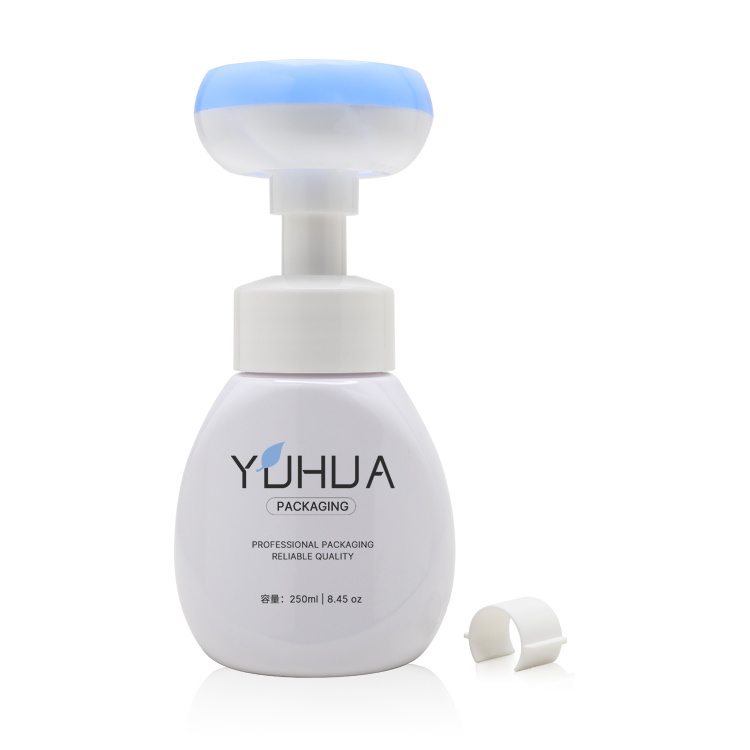 Cosmetic packaging — PET Liquid Containers Mousse Bubble Plastic Bottle 250m Hand Sanitizer Face Cream Airless Foaming Pump Bottle OEM (4)