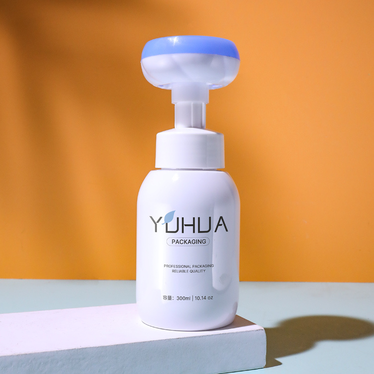 Cosmetic packaging — Wholesale 300ml Plastic Soap Foaming Pump Bottle Fancy Soap Container Packaging Foam Cleanser Pump Bottle (2)